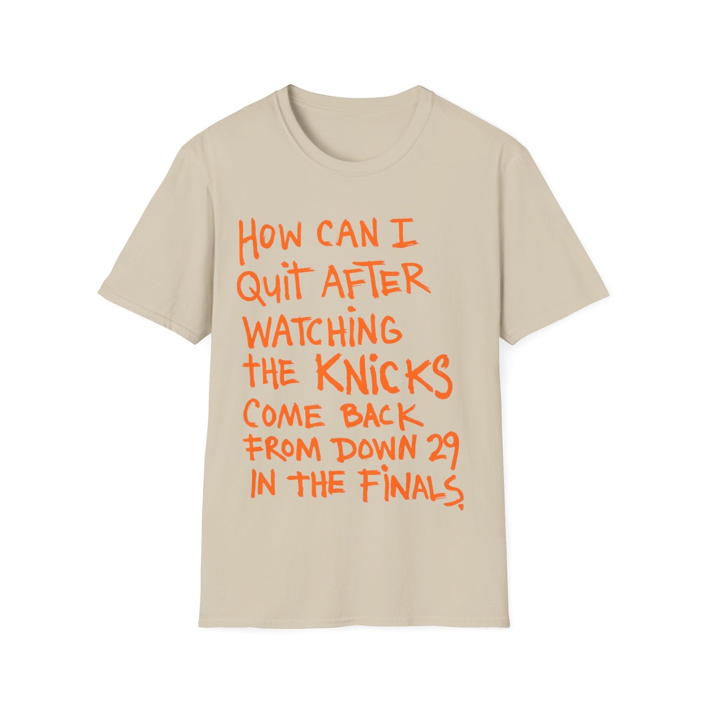 how can i quit Unisex Softstyle T-Shirt