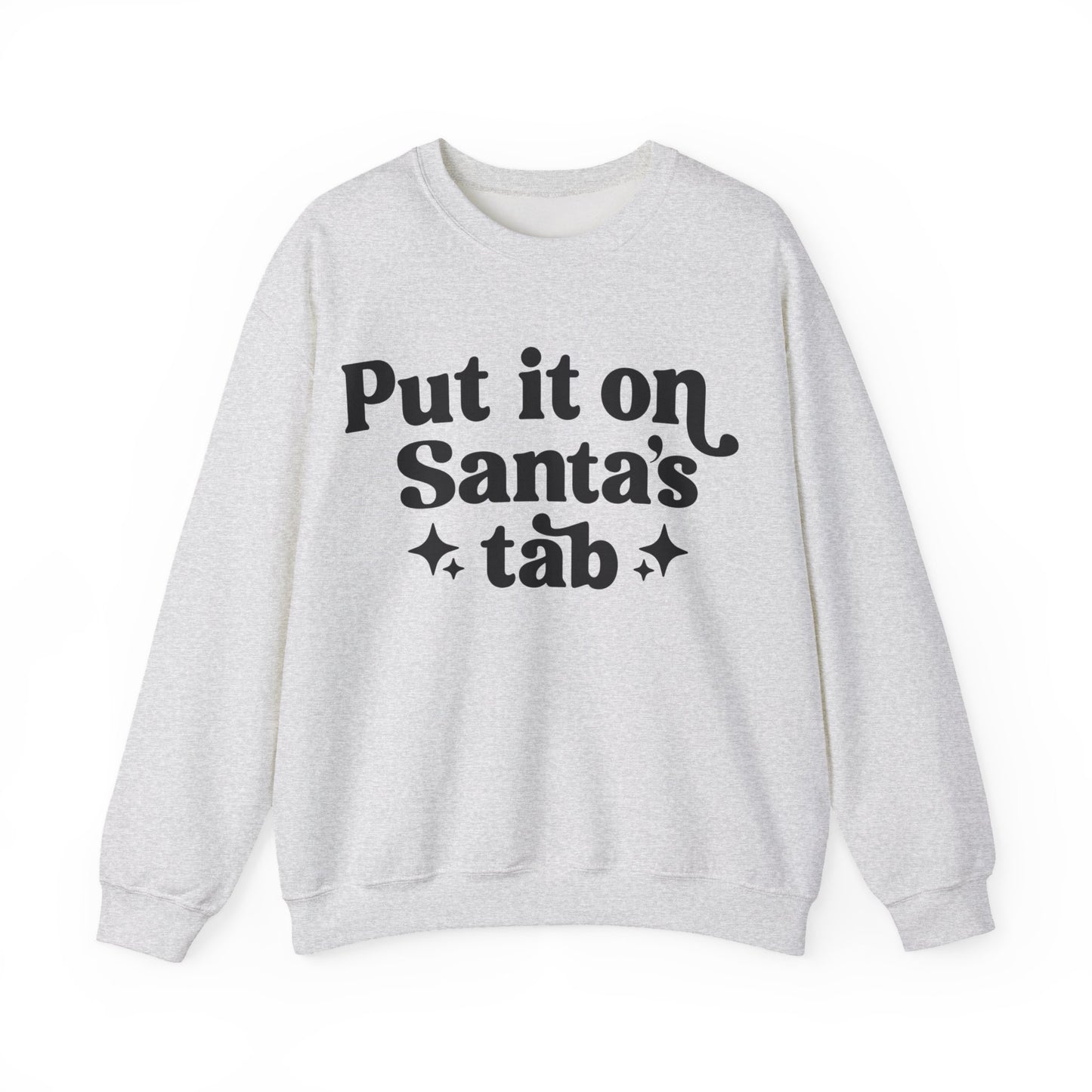 Put it on Sant's Tab Unisex Heavy Blend™ Crewneck Sweatshirt