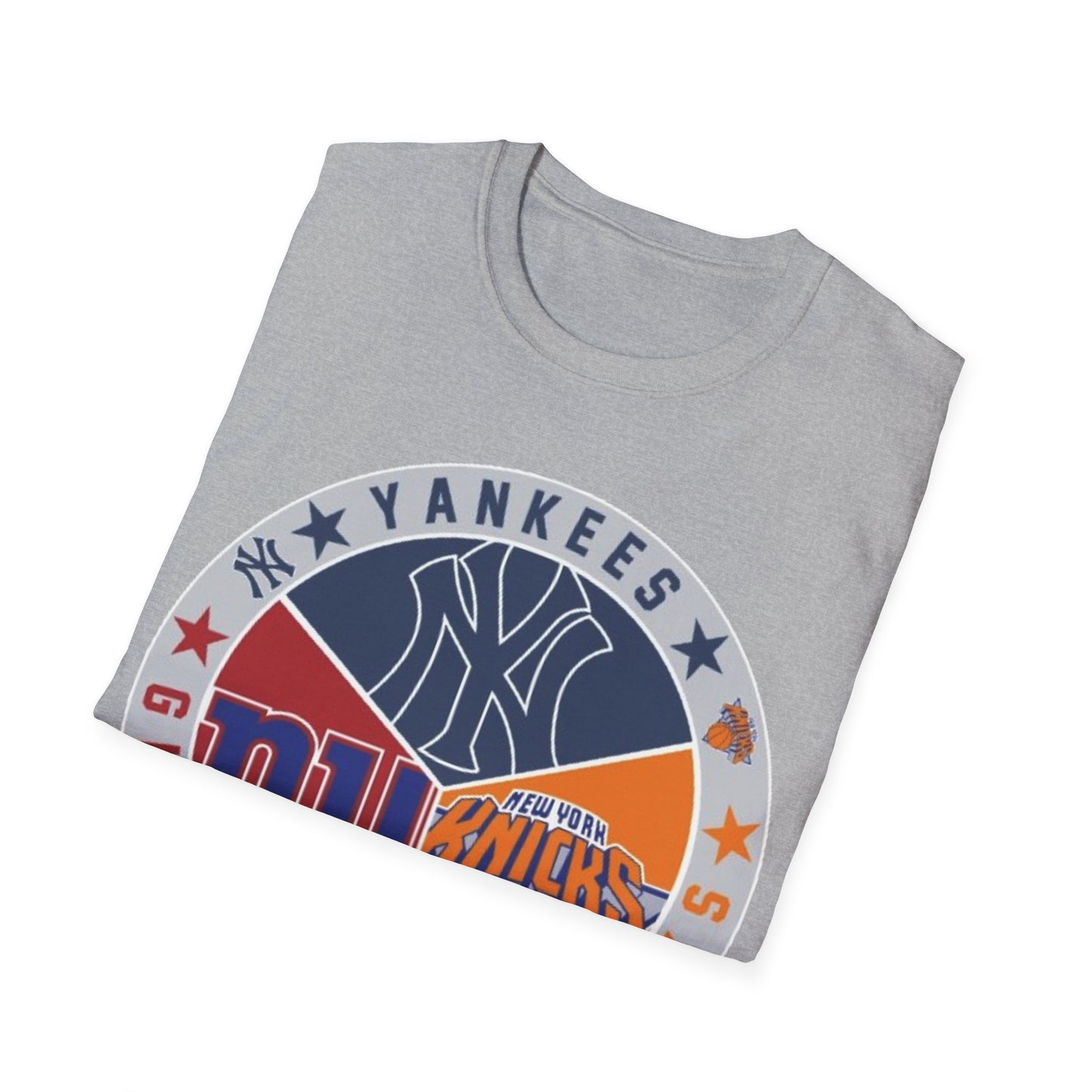 NY sports teams nyy nyg nyk Unisex Softstyle T-Shirt