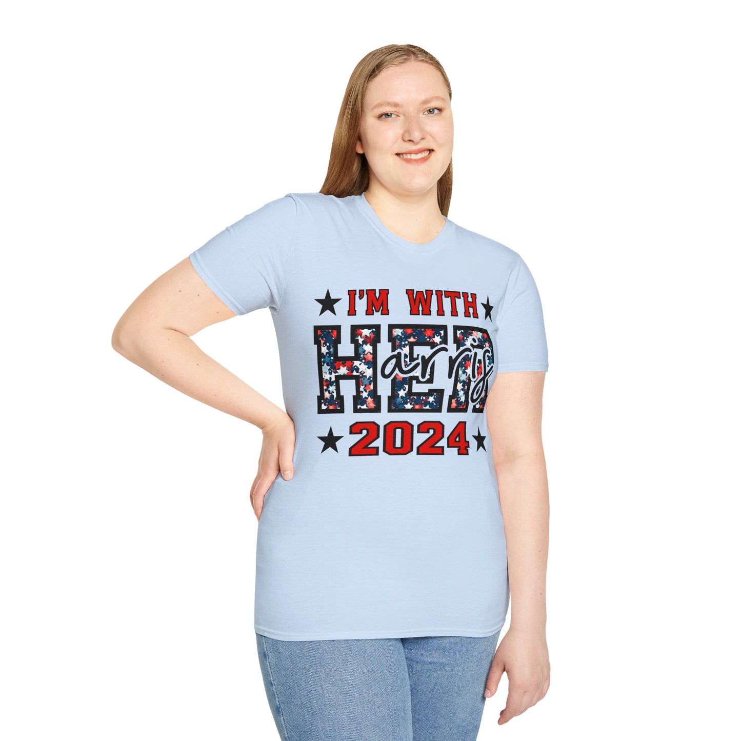 I'm with her Unisex Softstyle T-Shirt