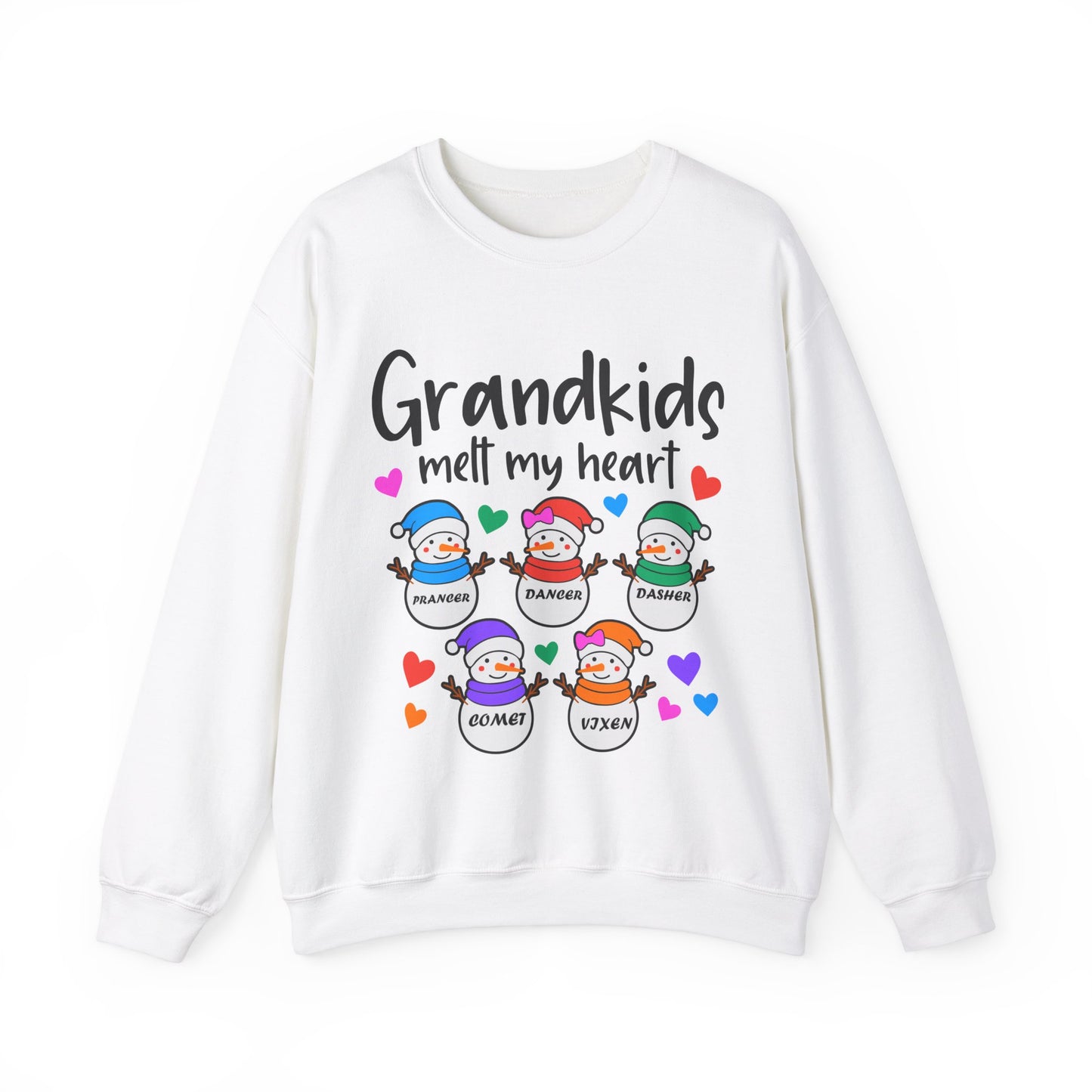 Grandkids melt my heart customizable  Unisex Heavy Blend™ Crewneck Sweatshirt