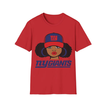 Girl with puffs Unisex Softstyle T-Shirt