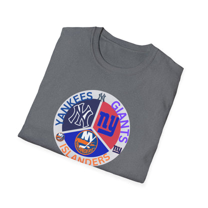 NY sports teams nyy nyg nyi Unisex Softstyle T-Shirt
