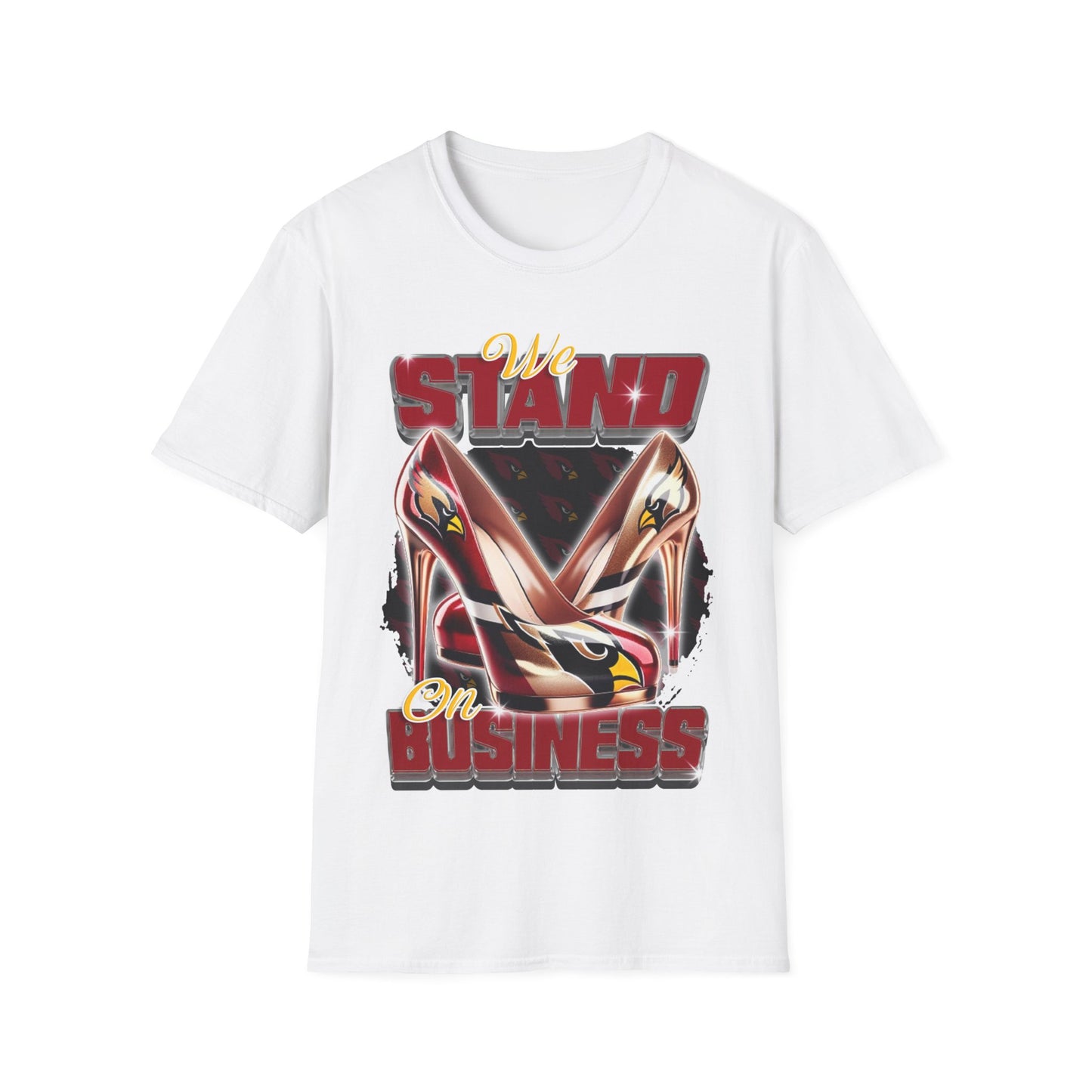 Stand on Business card Unisex Softstyle T-Shirt