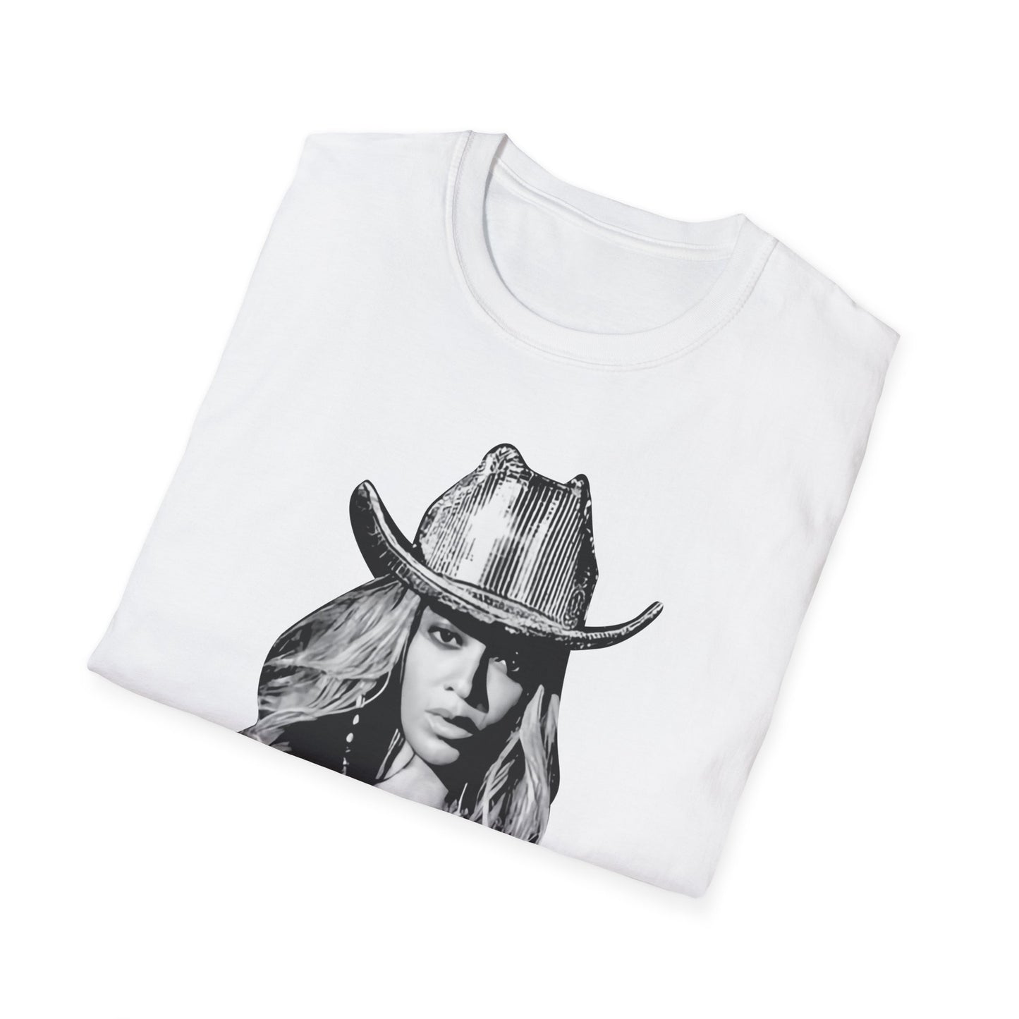 Bey in black and white Unisex Softstyle T-Shirt