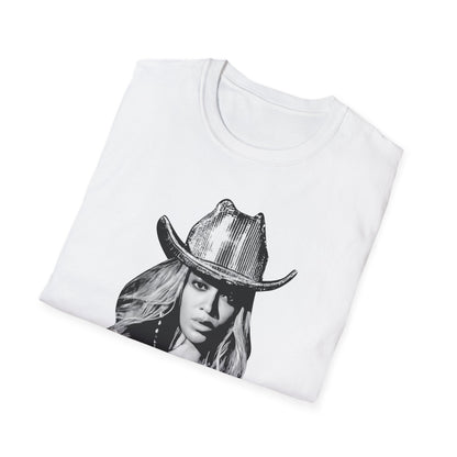 Bey in black and white Unisex Softstyle T-Shirt