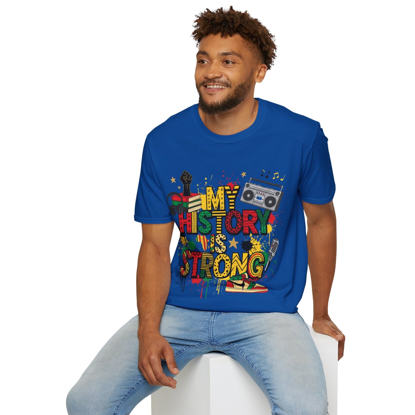 My history is strong Unisex Softstyle T-Shirt