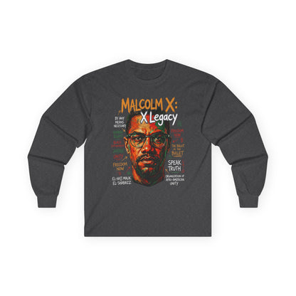 Malcolm X Unisex Ultra Cotton Long Sleeve Tee