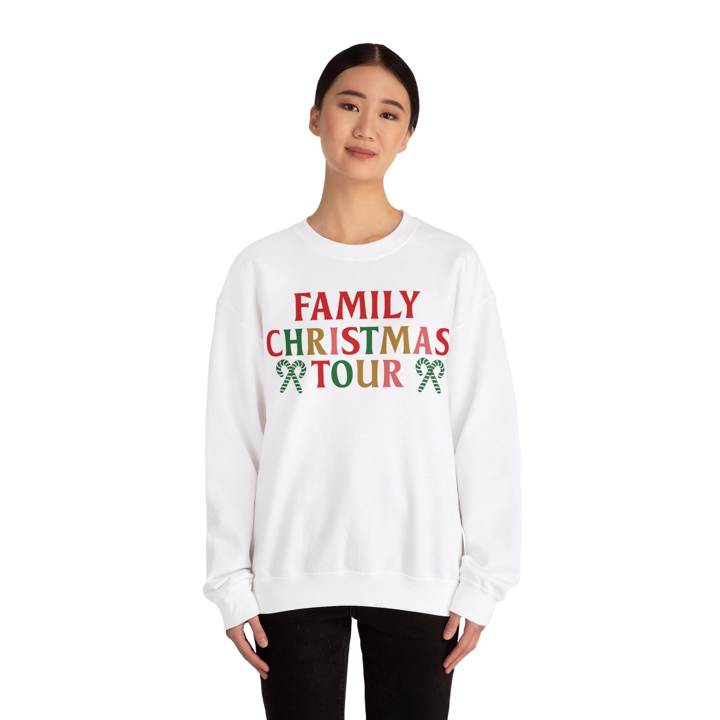 Family Christmas Tour 2024 Unisex Heavy Blend™ Crewneck Sweatshirt