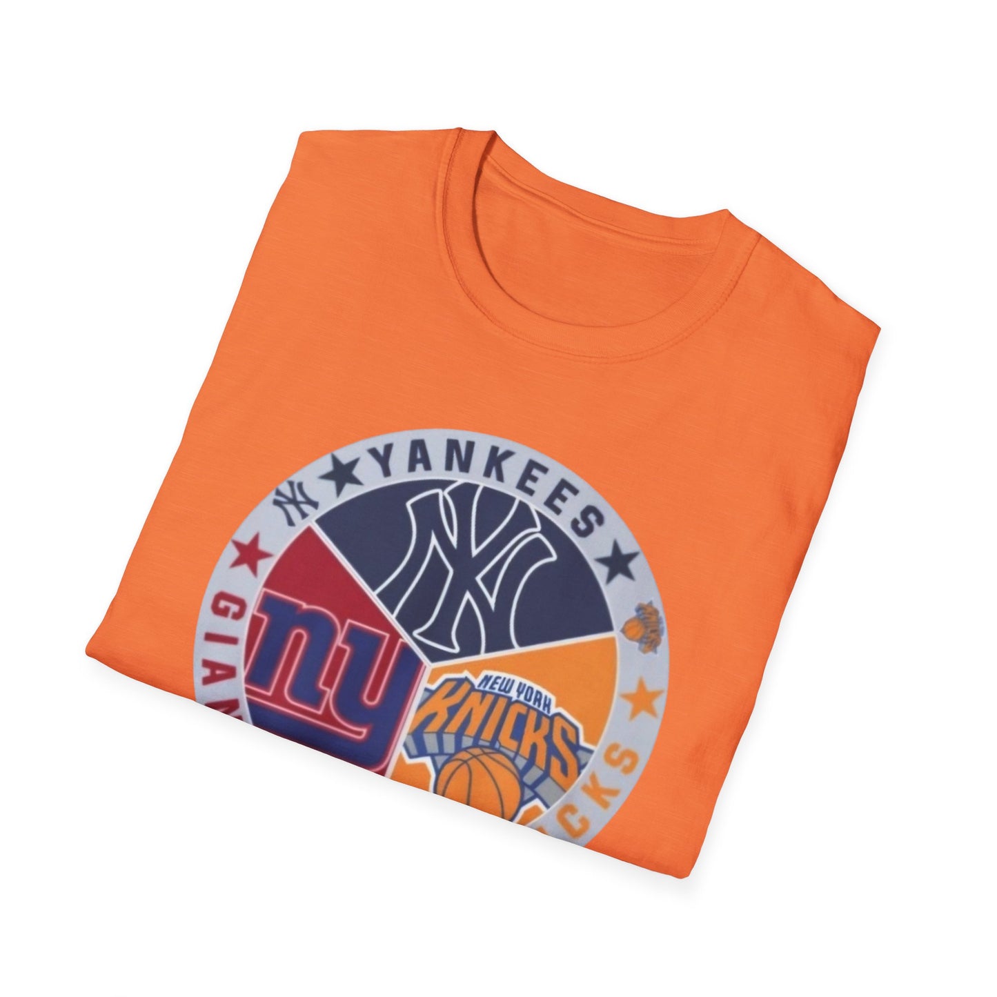 New York sports teams nyy nyr nyg Unisex Softstyle T-Shirt