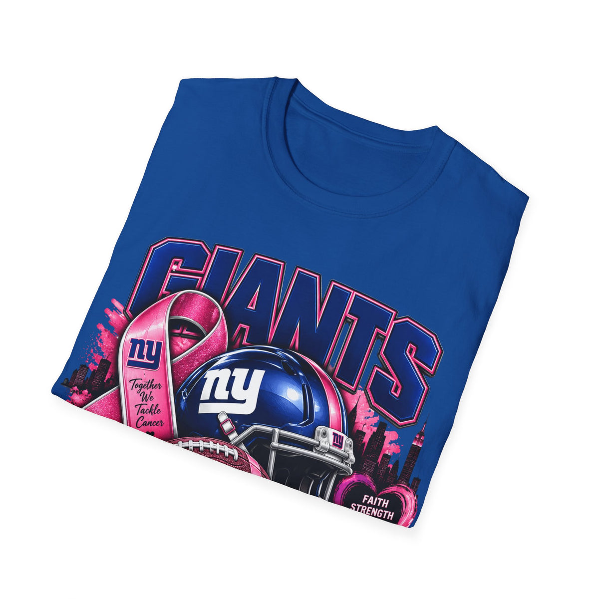 Giants Cancer Awareness Unisex Softstyle T-Shirt