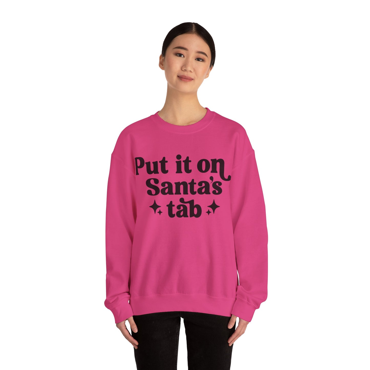 Put it on Sant's Tab Unisex Heavy Blend™ Crewneck Sweatshirt