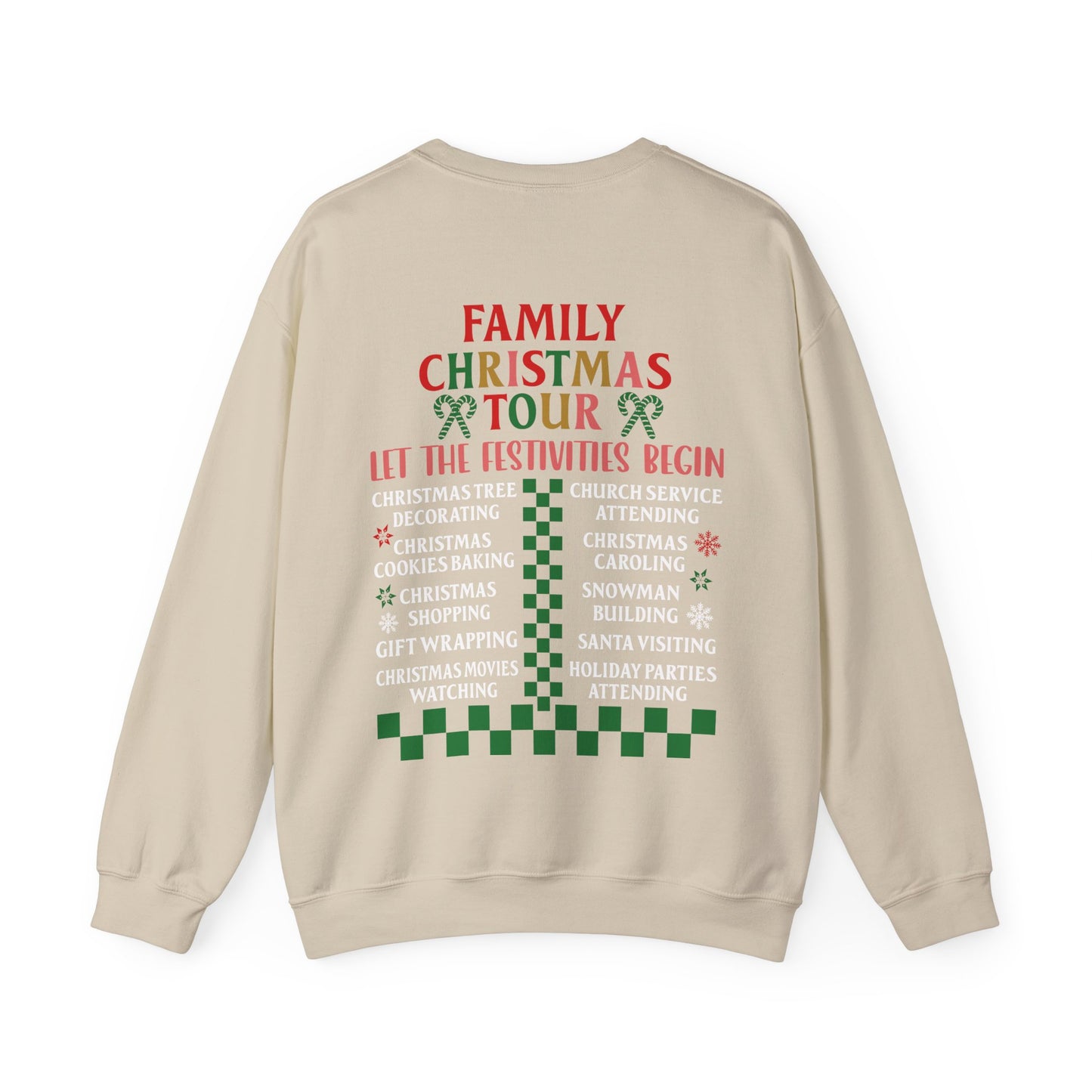 Family Christmas Tour 2024 Unisex Heavy Blend™ Crewneck Sweatshirt