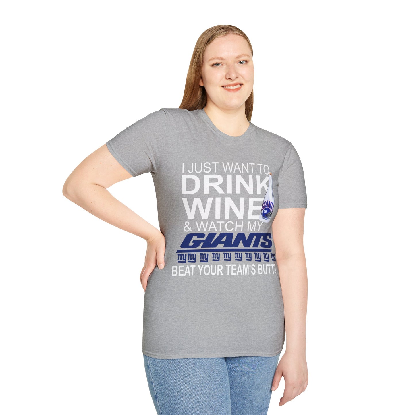 Drink wine ny Unisex Softstyle T-Shirt