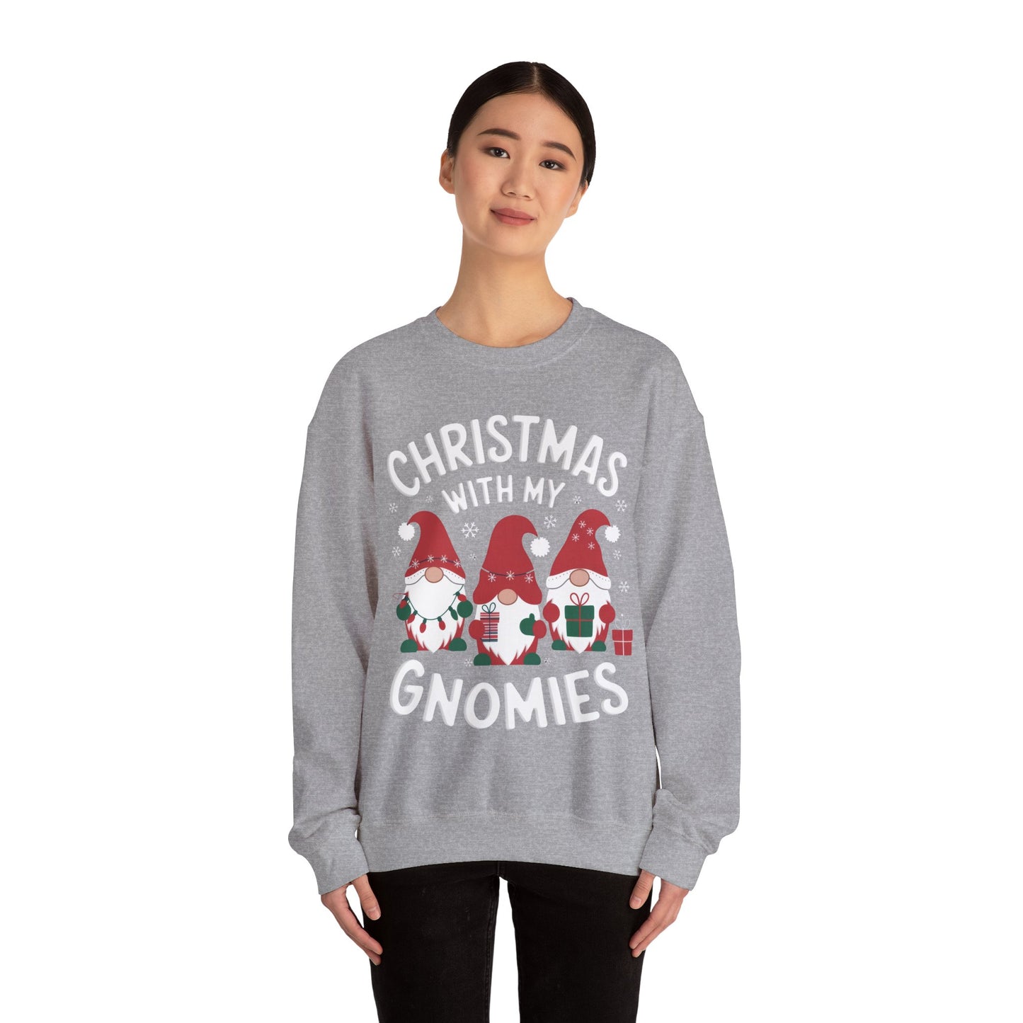 Christmas with my Gnomies Unisex Heavy Blend™ Crewneck Sweatshirt