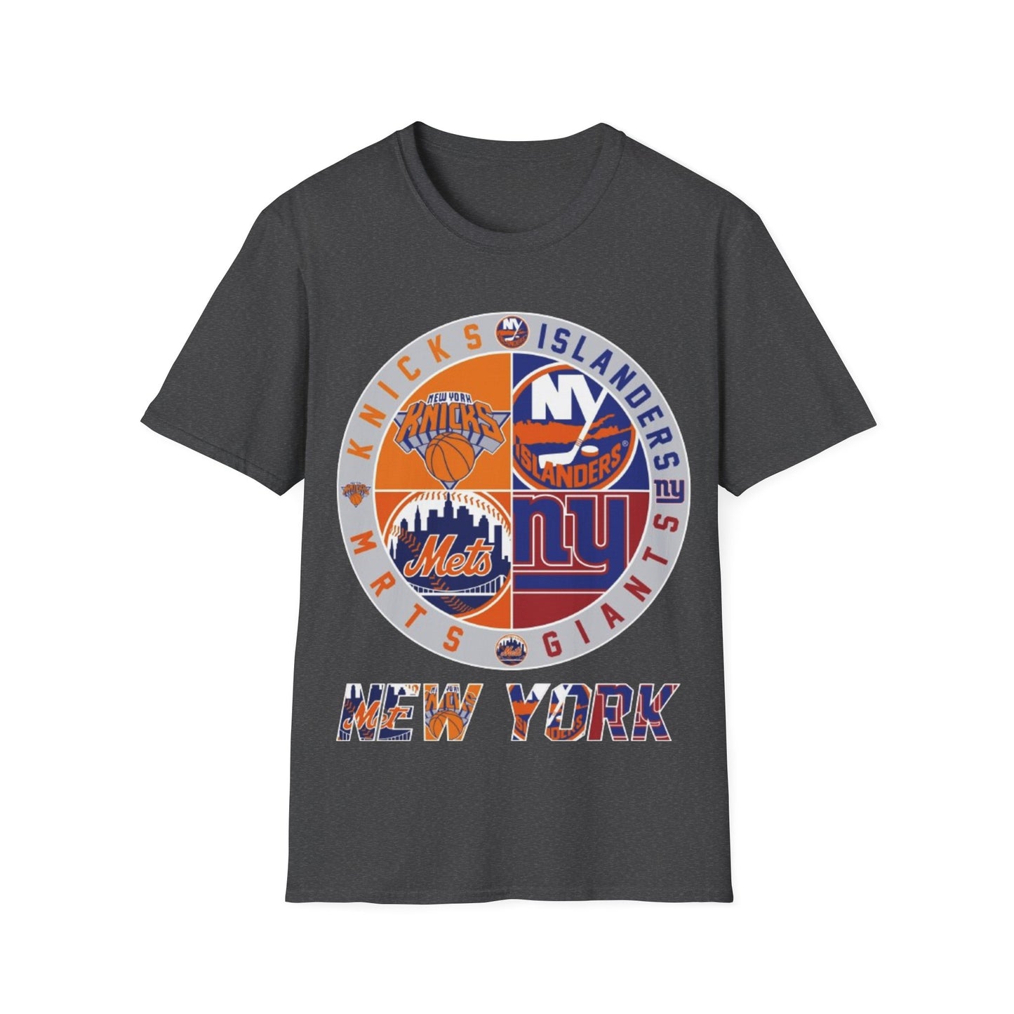 NY sports teams nyk nyi nyg nym Unisex Softstyle T-Shirt