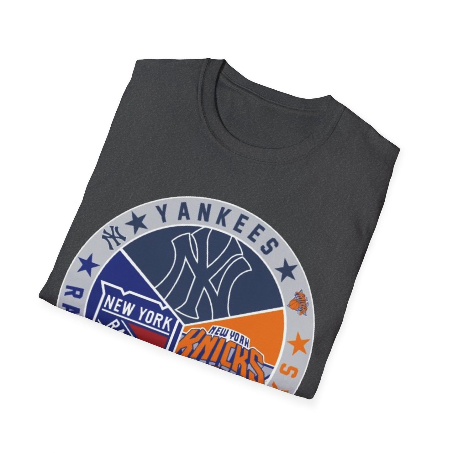 NY sports teams nyy nyk nyr Unisex Softstyle T-Shirt