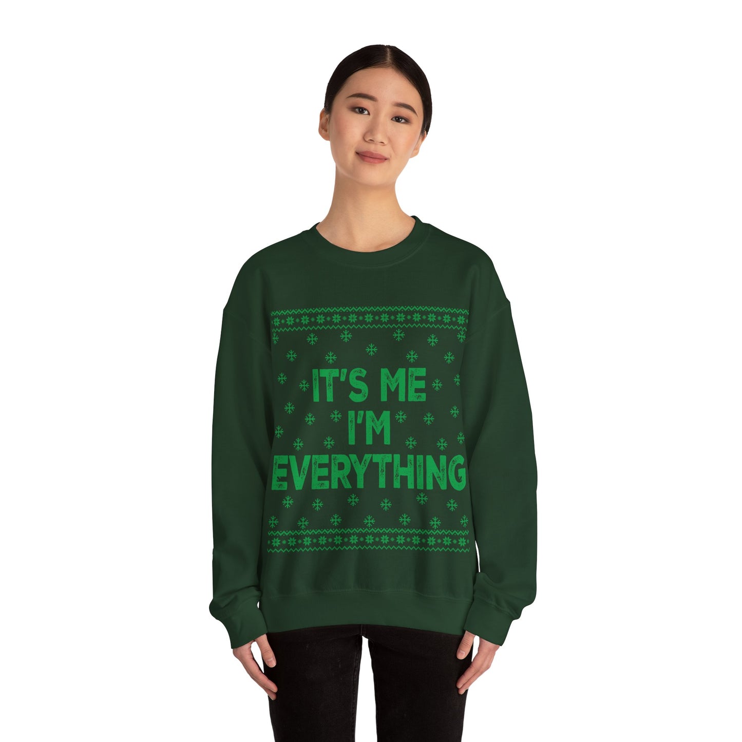 It's me, I'm everything green Unisex Heavy Blend™ Crewneck Sweatshirt