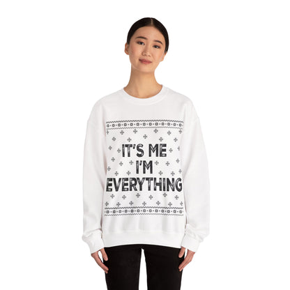 It's me I'm everything black Unisex Heavy Blend™ Crewneck Sweatshirt