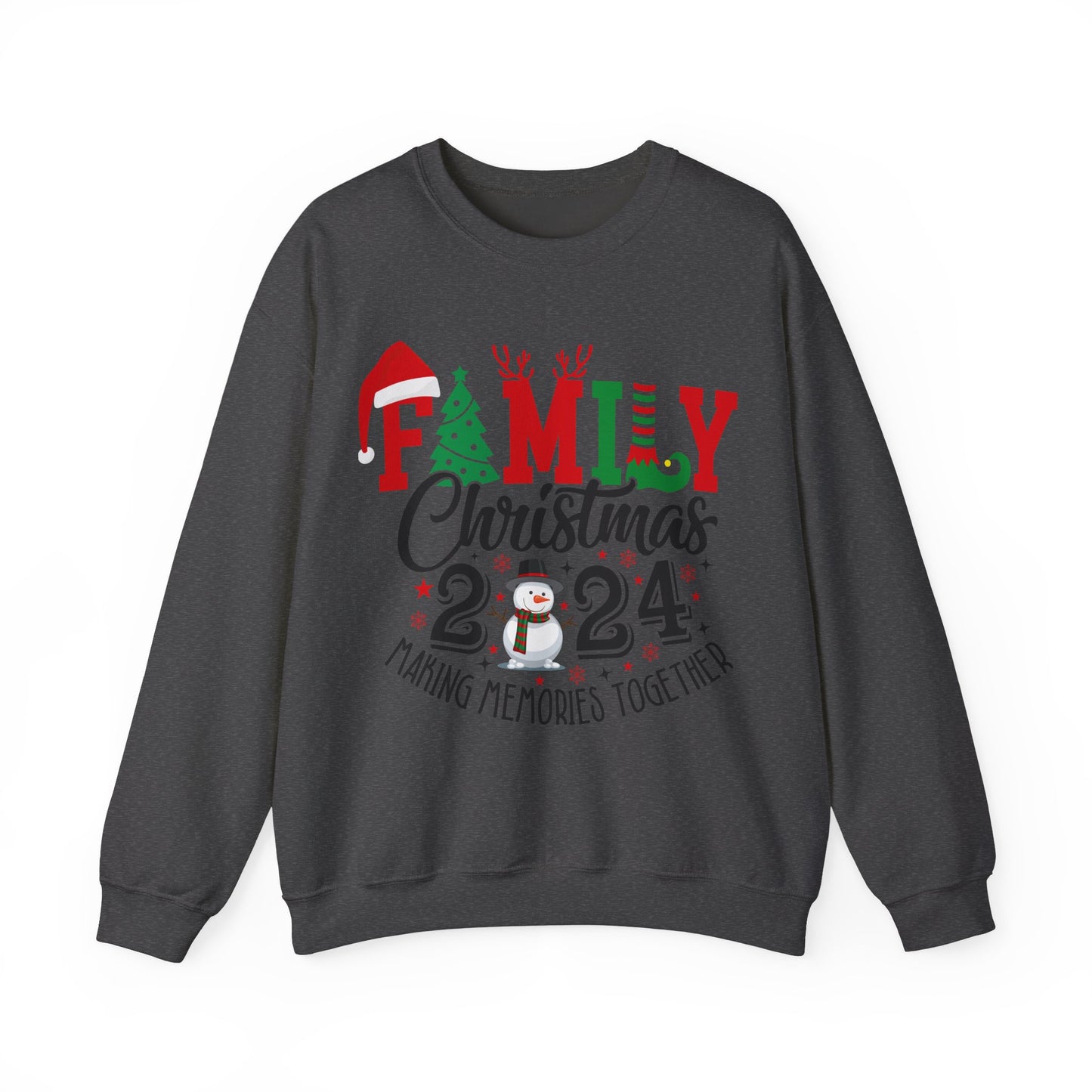 Family Christmas 2024 Unisex Heavy Blend™ Crewneck Sweatshirt