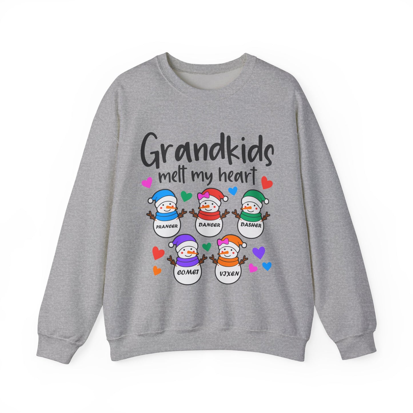 Grandkids melt my heart customizable  Unisex Heavy Blend™ Crewneck Sweatshirt