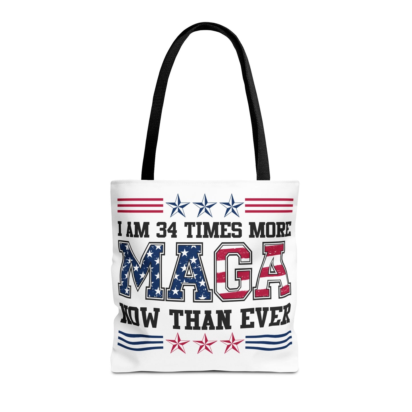 I am 34 times more maga Tote Bag (AOP)