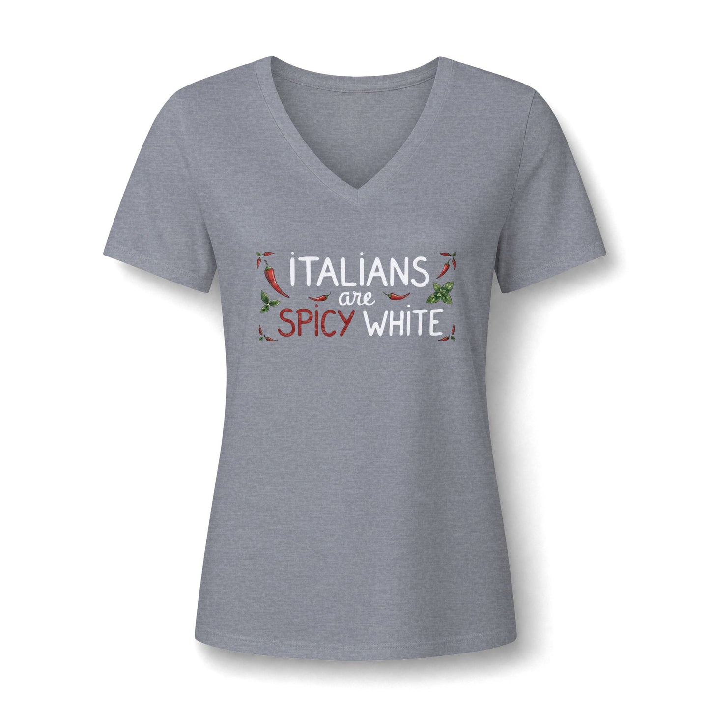 Lisa Women's Relaxed Heather CVC V-Neck Tee