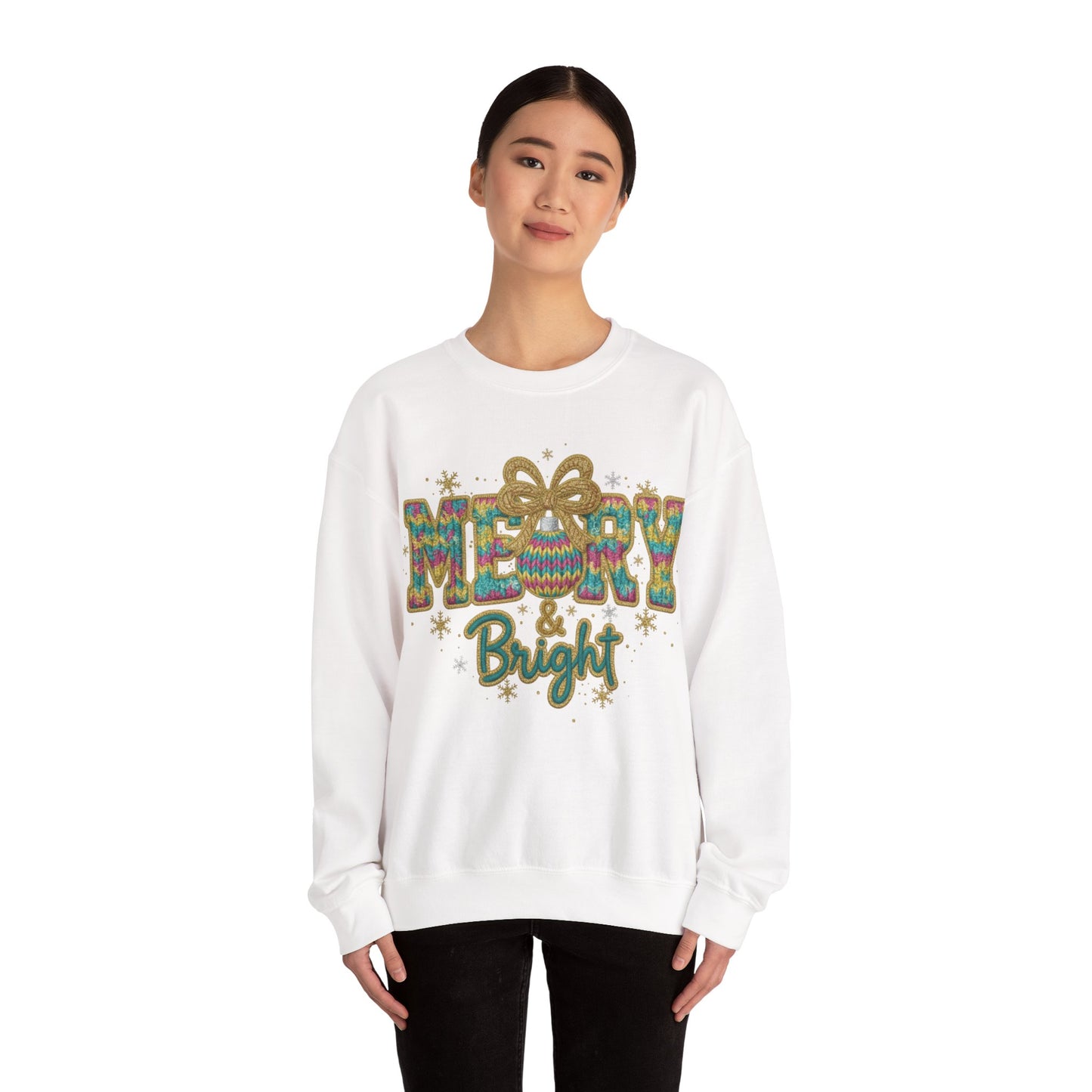 Yarn Merry Christmas Unisex Heavy Blend™ Crewneck Sweatshirt