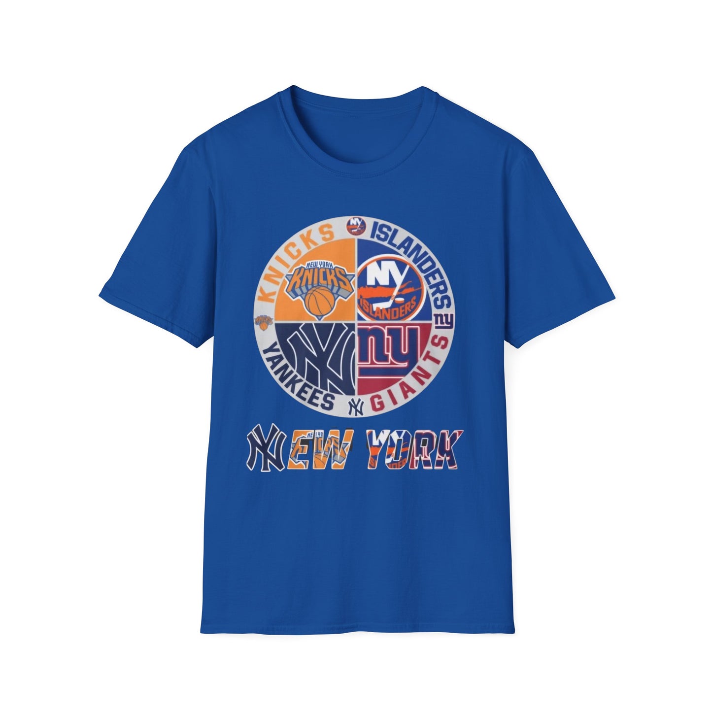 New York sports teams nyk nyi nyg nyy Unisex Softstyle T-Shirt