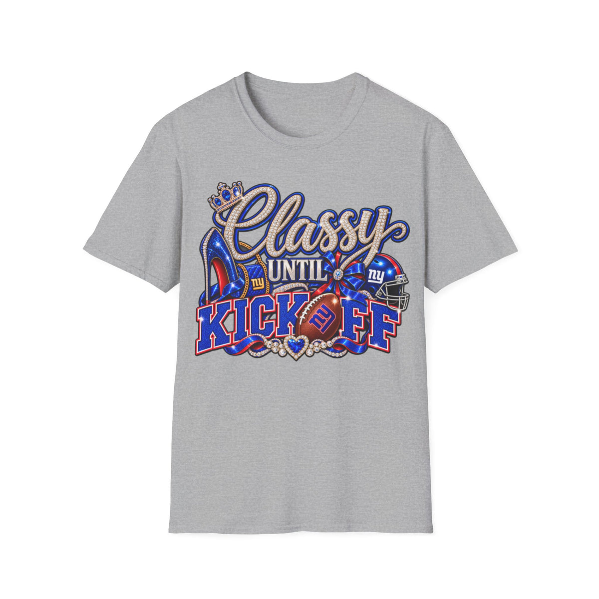 Classy until kickoff, ny Unisex Softstyle T-Shirt