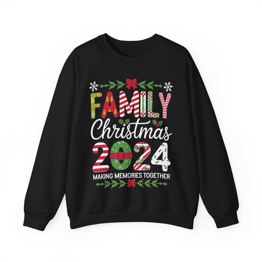 Family Christmas 2024 Unisex Heavy Blend™ Crewneck Sweatshirt