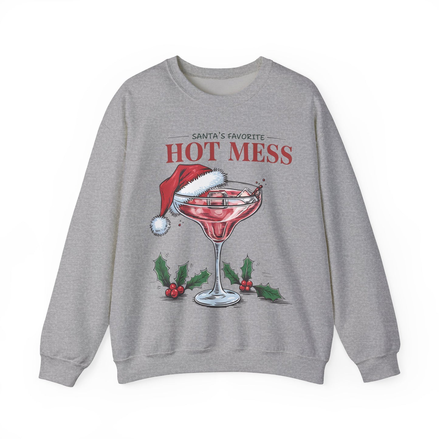 Santa's favorite hot mess Unisex Heavy Blend™ Crewneck Sweatshirt