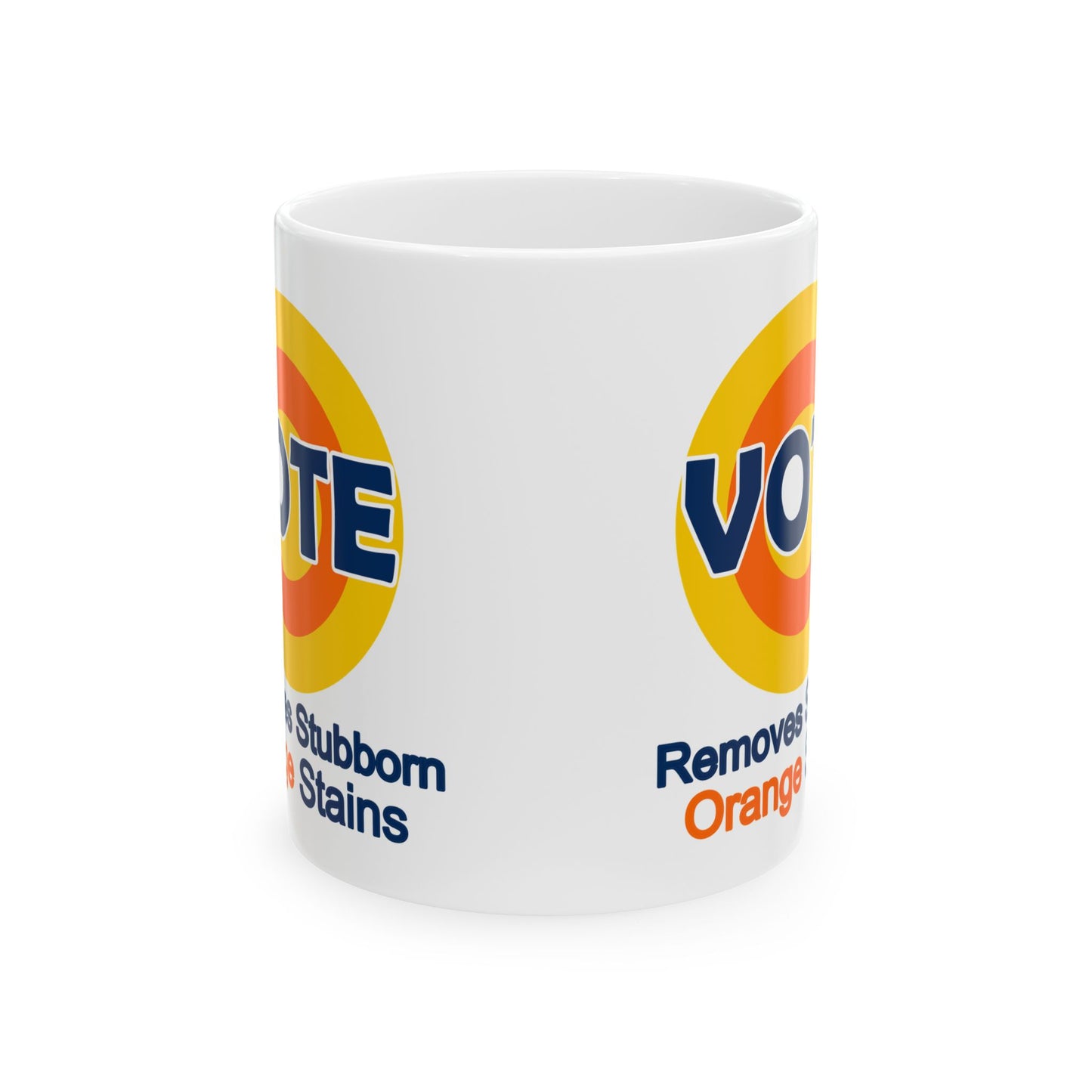 Vote. removes stubborn orange stains Ceramic Mug, (11oz, 15oz)