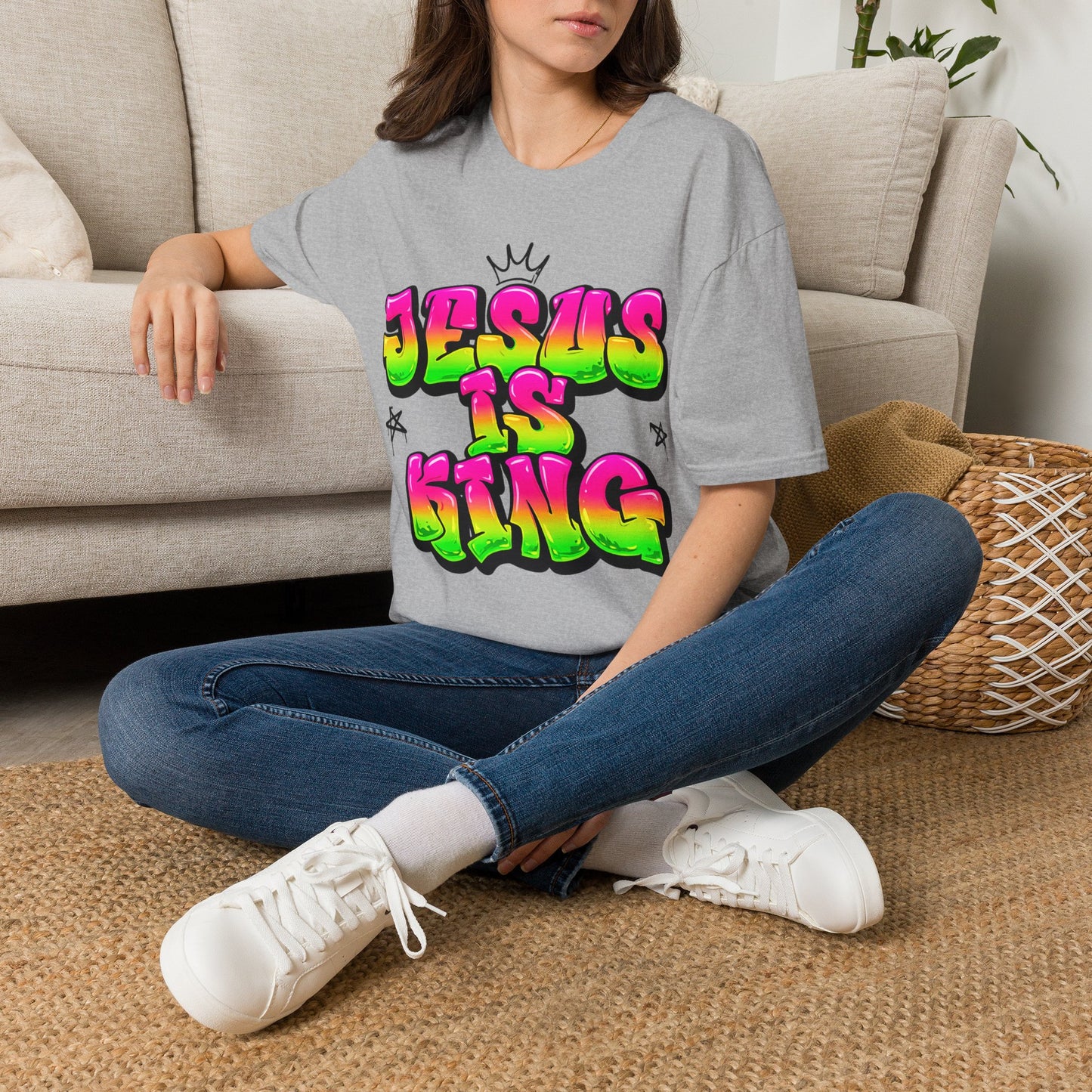 Jesus is King Unisex Softstyle T-Shirt