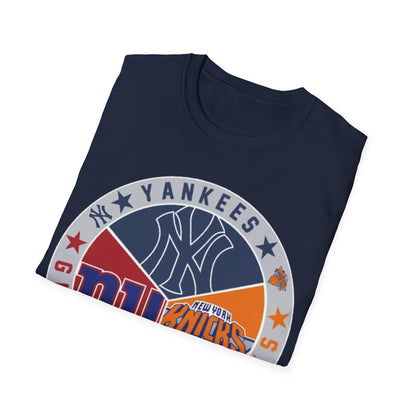 NY sports teams nyy nyg nyk Unisex Softstyle T-Shirt