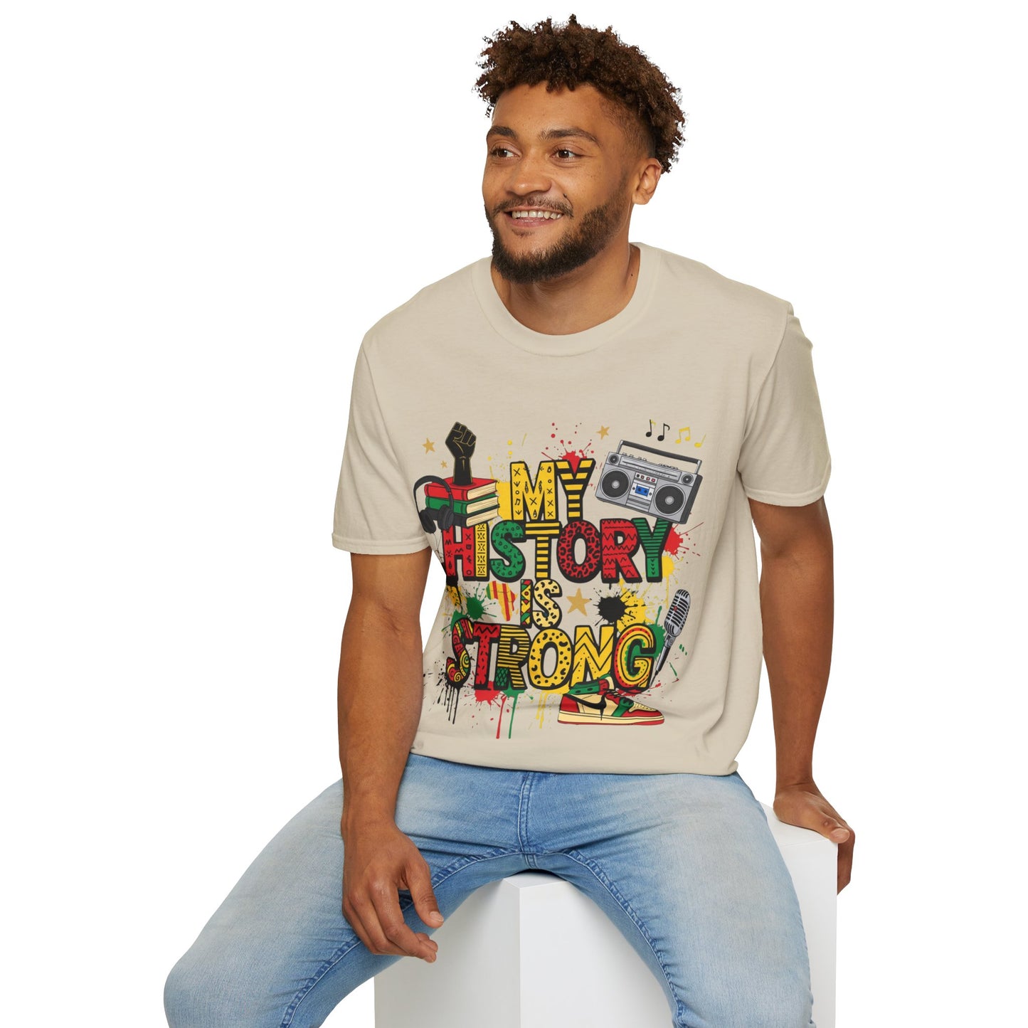 My history is strong Unisex Softstyle T-Shirt