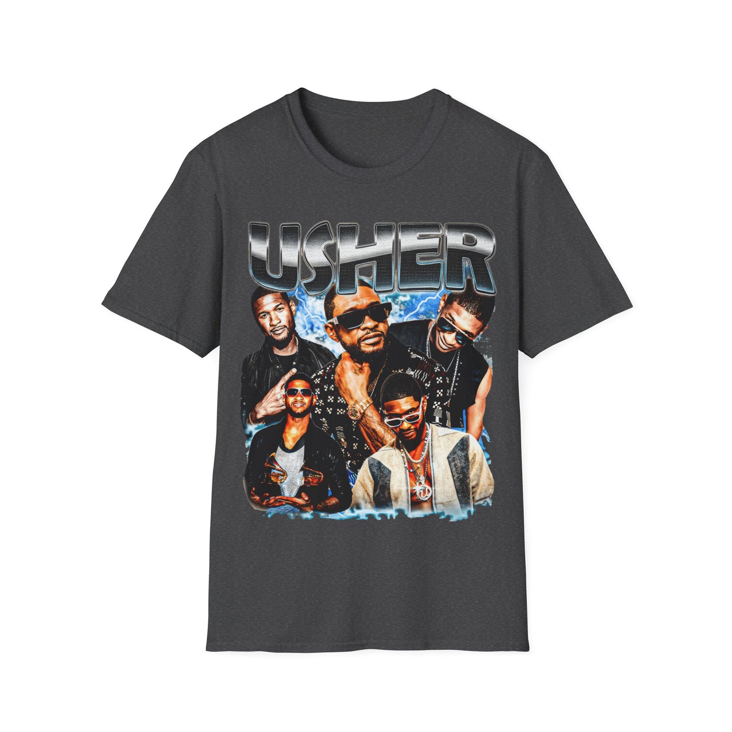 Usher Collage Unisex Softstyle T-Shirt