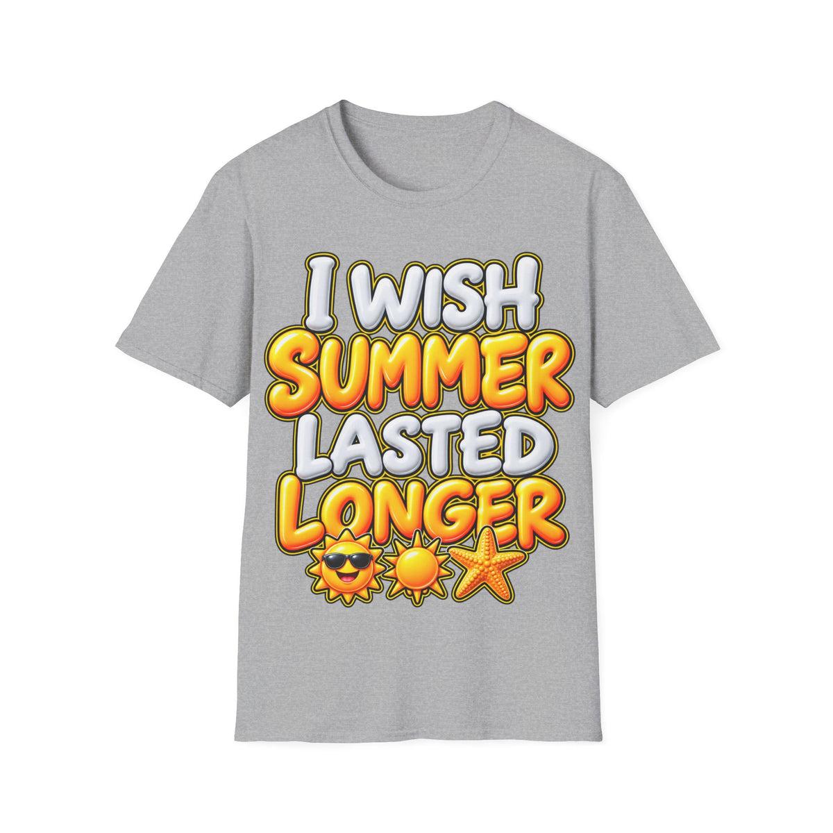 I wish Summer lasted longer Unisex Softstyle T-Shirt