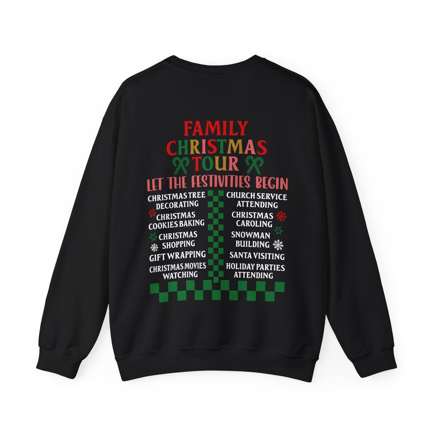 Family Christmas Tour 2024 Unisex Heavy Blend™ Crewneck Sweatshirt