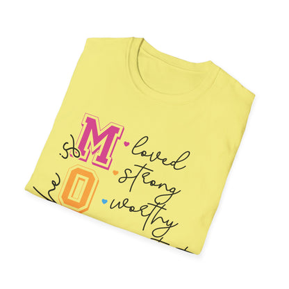 She is MOM Unisex Softstyle T-Shirt