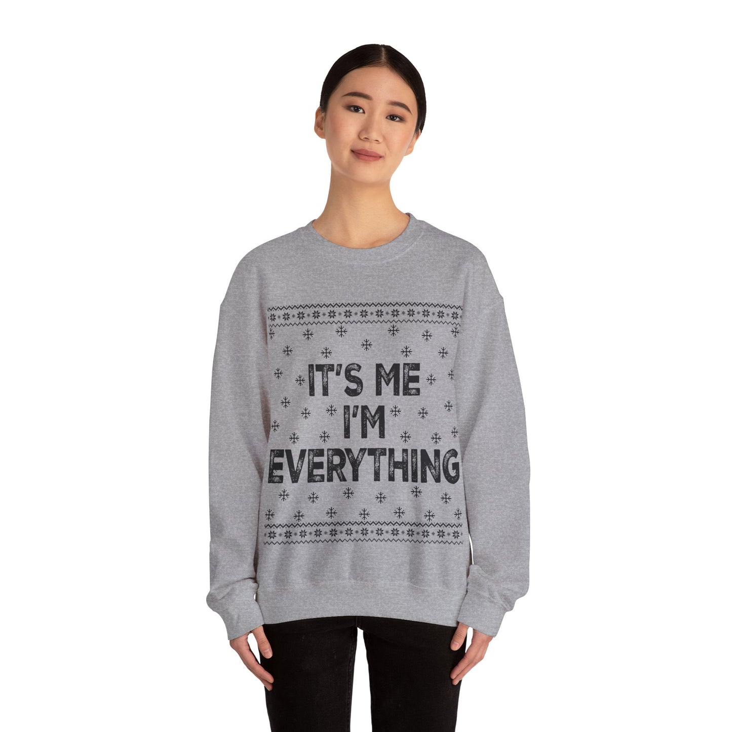 It's me I'm everything black Unisex Heavy Blend™ Crewneck Sweatshirt
