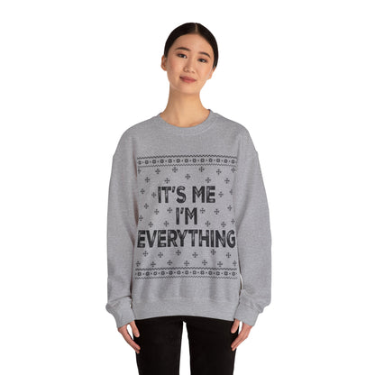 It's me I'm everything black Unisex Heavy Blend™ Crewneck Sweatshirt