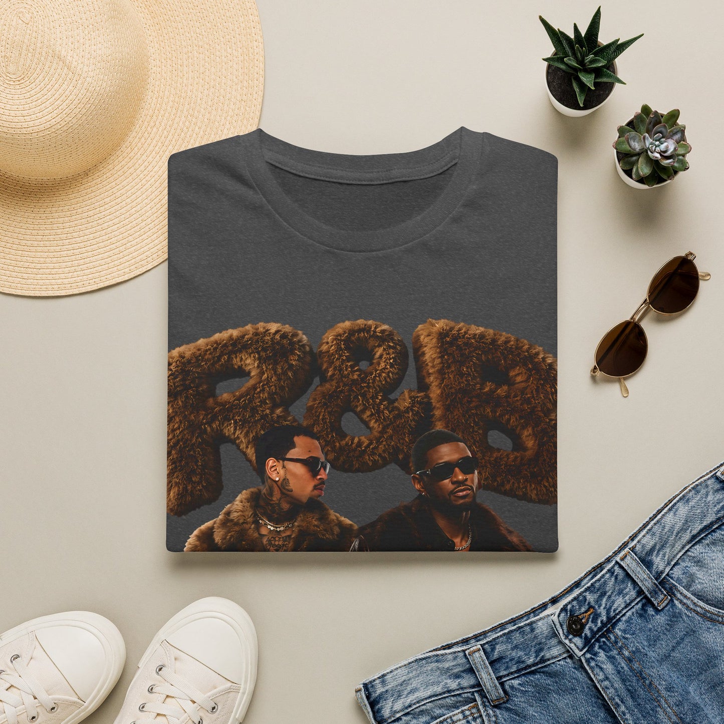 Chris & Usher furry Unisex Softstyle T-Shirt