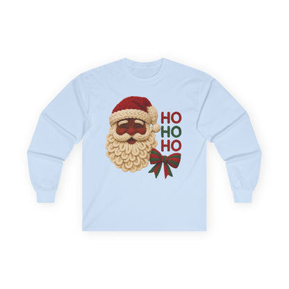 Yarn inspired santa ho ho ho Unisex Ultra Cotton Long Sleeve Tee