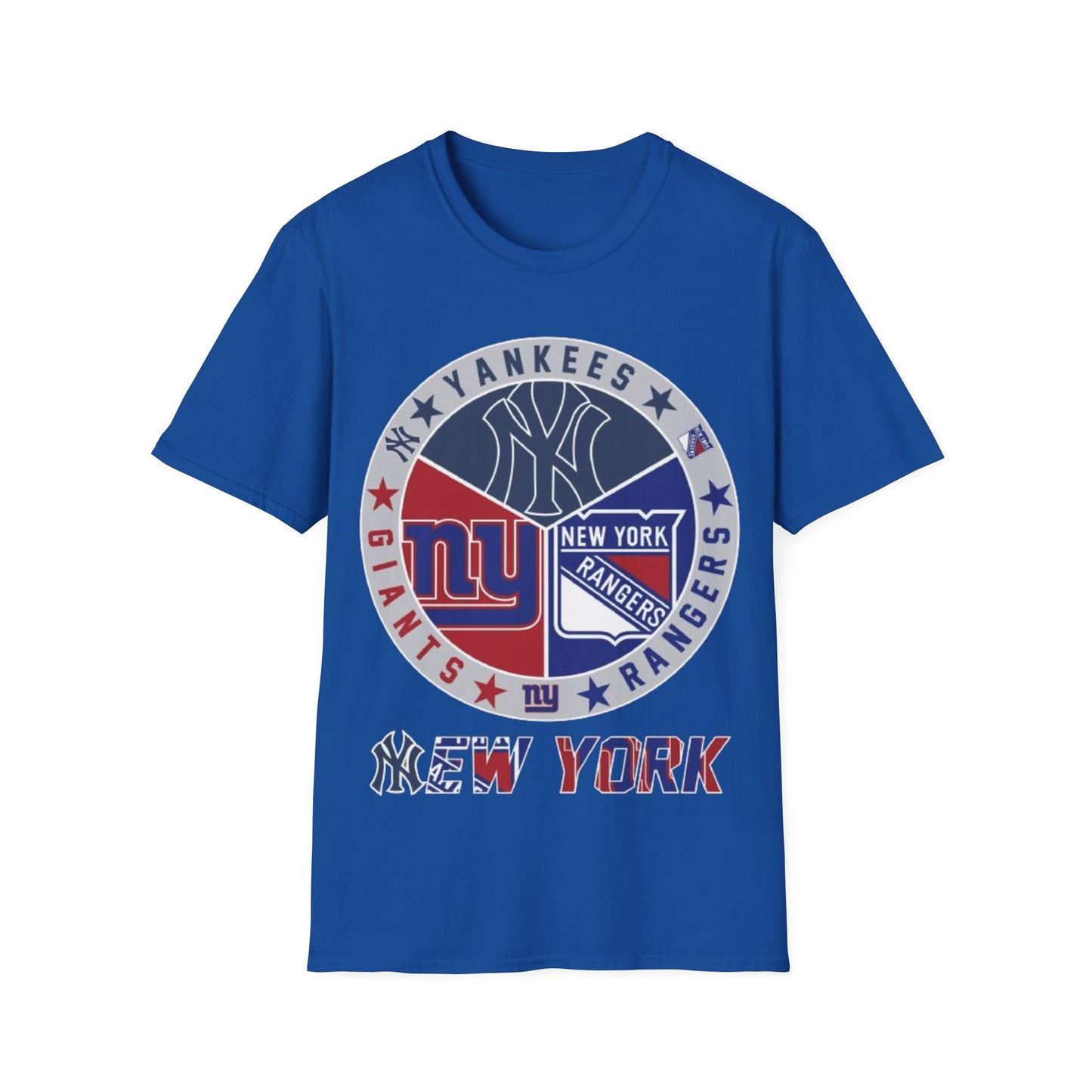 NY sports teams nyy nyg nyr Unisex Softstyle T-Shirt