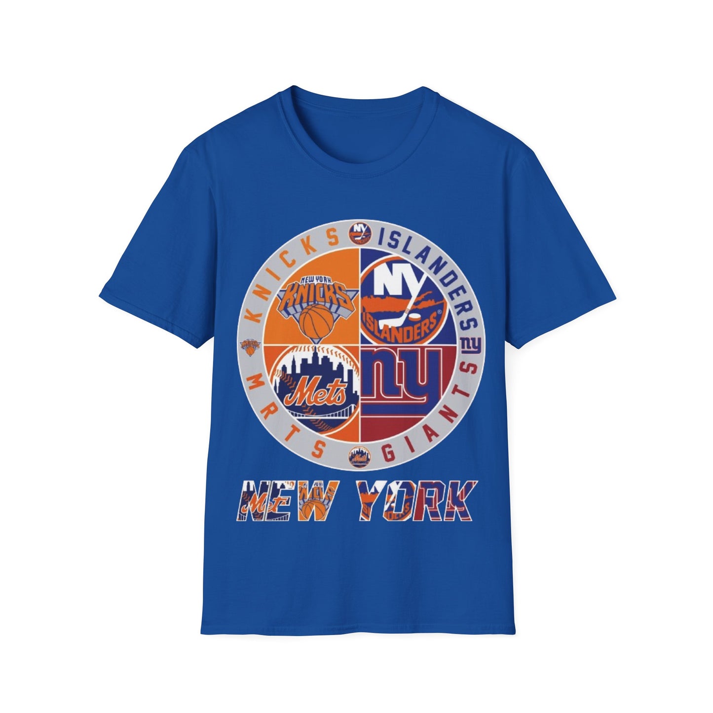 NY sports teams nyk nyi nyg nym Unisex Softstyle T-Shirt