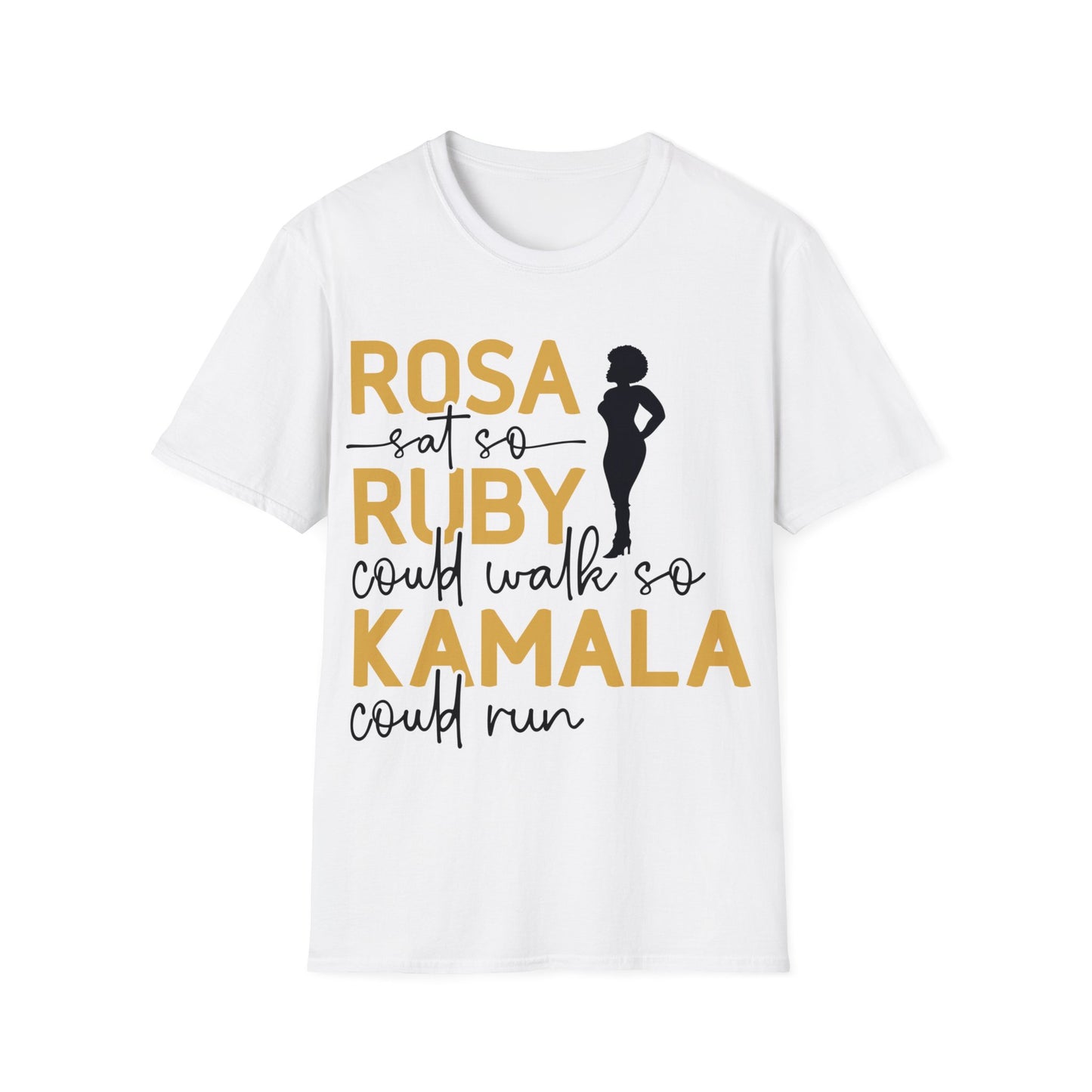 Rosa sat so Ruby could walk..Unisex Softstyle T-Shirt