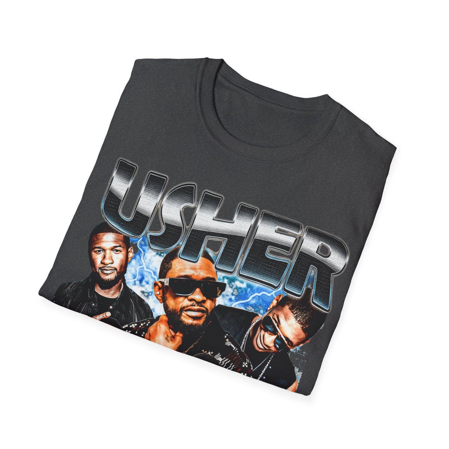 Usher Collage Unisex Softstyle T-Shirt