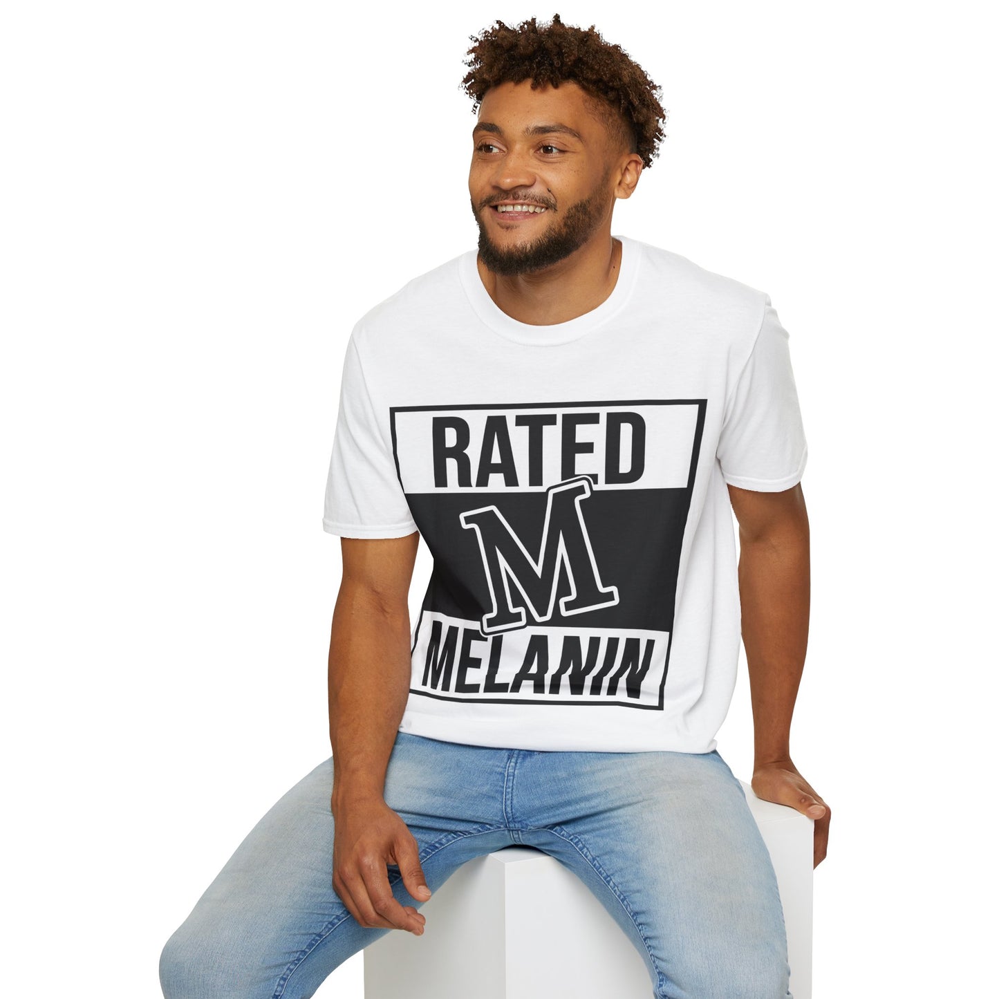 Rated M Melanin Unisex Softstyle T-Shirt