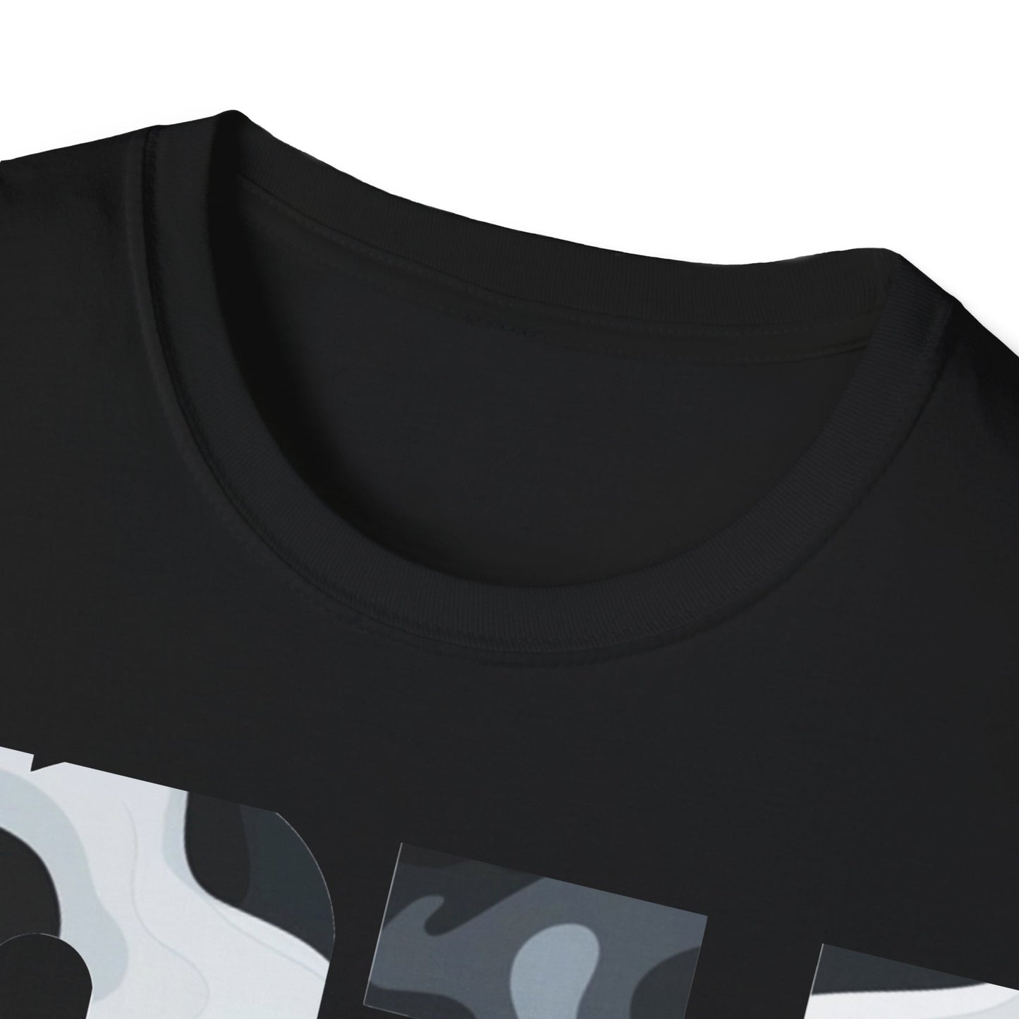 black camo Unisex Softstyle T-Shirt